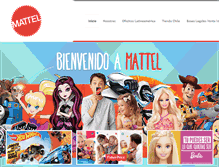 Tablet Screenshot of mattel.cl