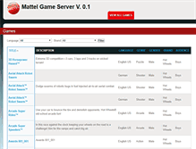 Tablet Screenshot of gameserver.mattel.com